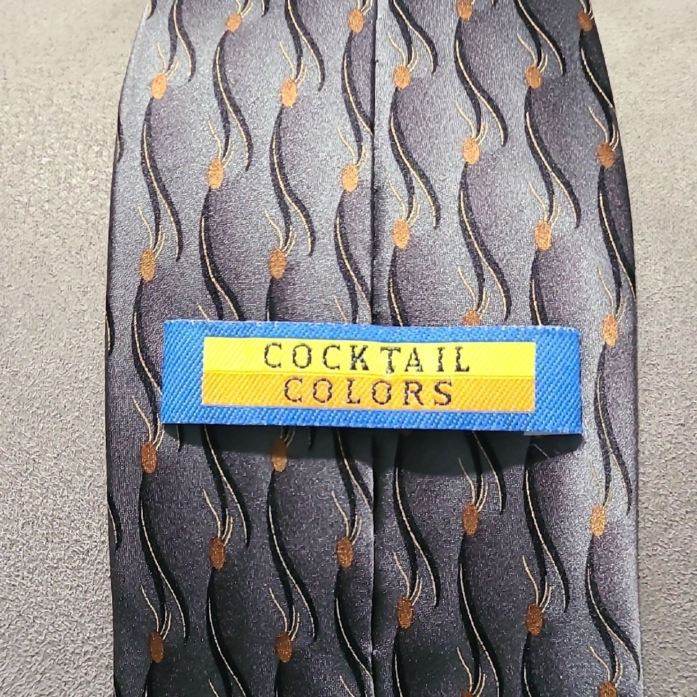 Silk Tie Cocktail Colors Mens 100% silk Hand Made‎ Dry Clean